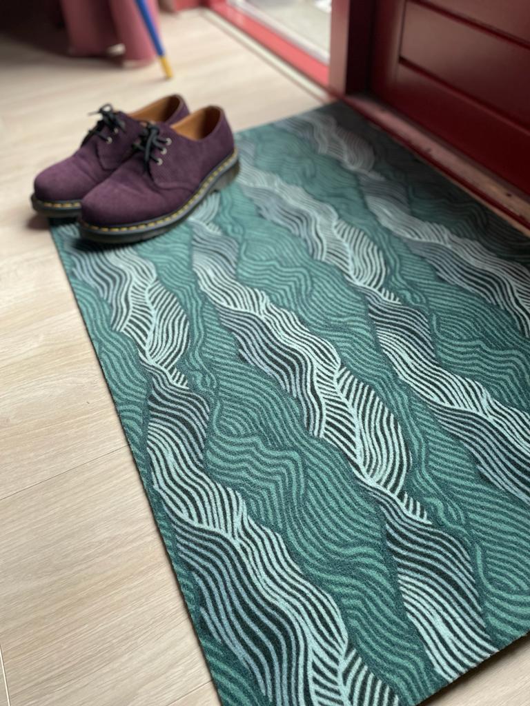 Waves – droogloopmat met print