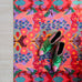 Op maat gemaakte droogloopmat Bold Retro Pink/Purple met roze, paarse, blauwe en groen retroprint – design deurmat voor binnen van Studio LilaLine