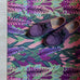 Op maat gemaakte droogloopmat Foxglove met vingerhoedskruid in groen, paars en roze – botanische design deurmat voor binnen van Studio LilaLine
