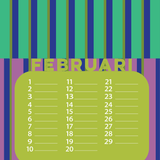 Verjaardags kalender grafisch