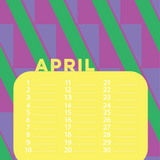 Verjaardags kalender grafisch