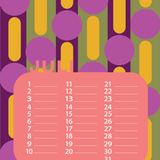 Verjaardags kalender grafisch