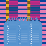 Verjaardags kalender grafisch