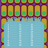 Verjaardags kalender grafisch