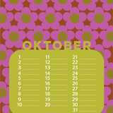 Verjaardags kalender grafisch