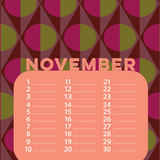 Verjaardags kalender grafisch