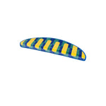 Graphic Oval design trapmat in blauw groen  met grafisch patroon