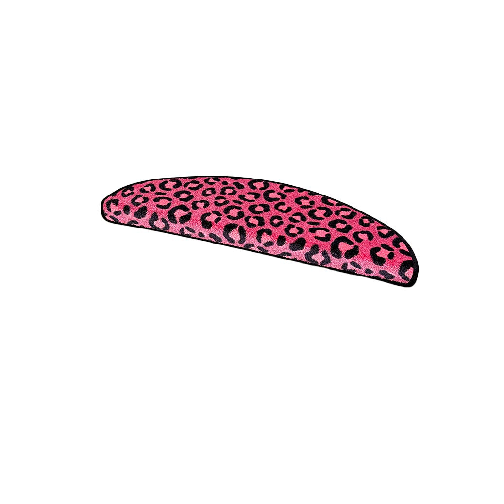 Panther design trapmat in funky roze met grafische panterprint