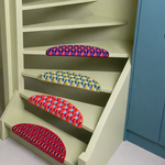 Retro Rhythm design trapmatten met grafisch retro patroon in meerdere kleuren