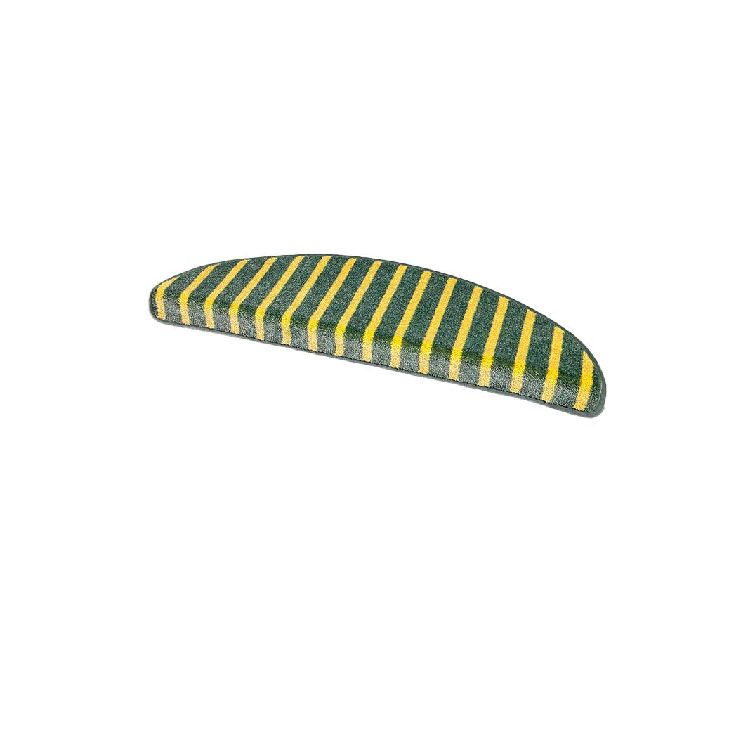 Stripe design trapmat in groen met grafisch streep patroon