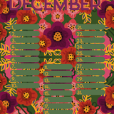Verjaardagskalender van Studio LilaLine met twaalf kleurrijke, illustratieve pagina’s – elke maand is versierd met een unieke print uit de LilaLine-collectie, van bloemen en fantasiedieren tot grafische patronen in vrolijke kleuren. De kalender is sfeervol en speels, met voldoende ruimte om verjaardagen en speciale momenten op te schrijven. Een echte blikvanger aan de muur, het hele jaar door.
