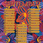 Verjaardagskalender van Studio LilaLine met twaalf kleurrijke, illustratieve pagina’s – elke maand is versierd met een unieke print uit de LilaLine-collectie, van bloemen en fantasiedieren tot grafische patronen in vrolijke kleuren. De kalender is sfeervol en speels, met voldoende ruimte om verjaardagen en speciale momenten op te schrijven. Een echte blikvanger aan de muur, het hele jaar door.