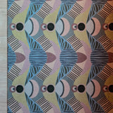 Op maat gemaakte droogloopmat Petit Déjeuner in zachte pasteltinten met ontbijtillustraties – lieve design deurmat voor binnen van Studio LilaLine